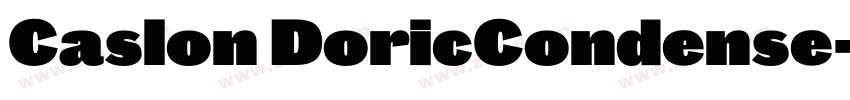 Caslon DoricCondense字体转换